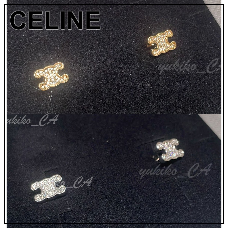 【国内発送】Triomphe Rhinestone Studs