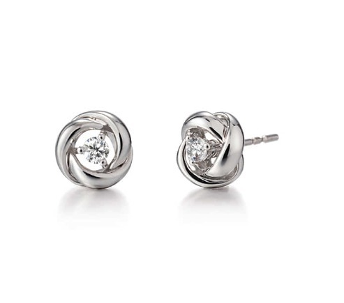 [Golden dew] 韓国☆18K Gold☆Cantabile Solitaire 5P Earring