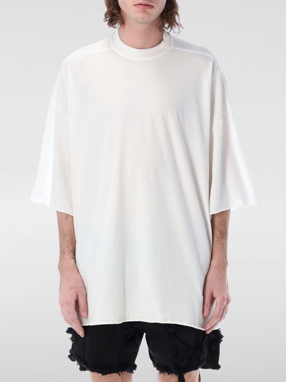 Tシャツ・カットソー Rick Owens DRKSHDW Men T-shirt White DU01E3259RN 11