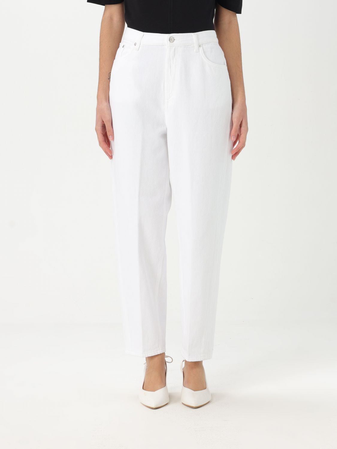 デニム・ジーパン DONDUP Woman Jeans White DP784BF0018PTDW 000