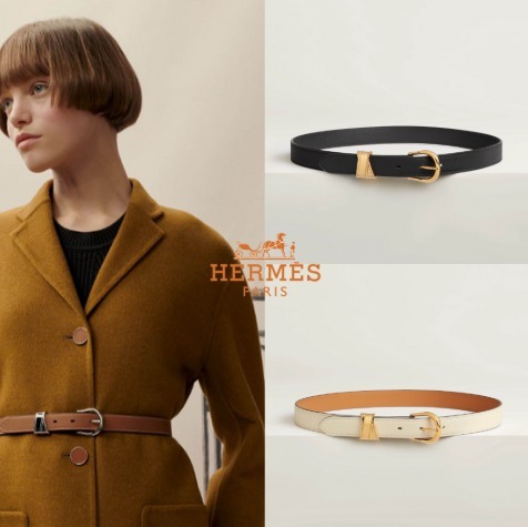 シンプル【HERMES】洗練されたデザイン☆ベルト Ecuyere 24
