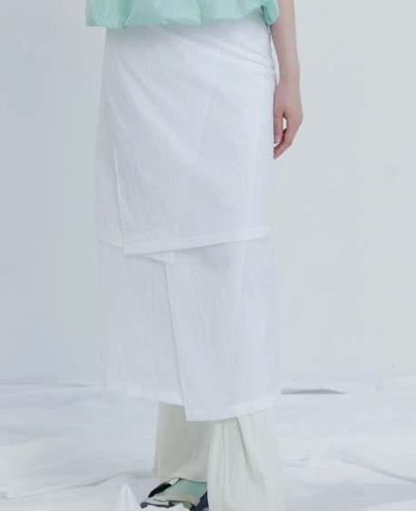 スカート [ACOC] Haze Sheer Wrap Skirt