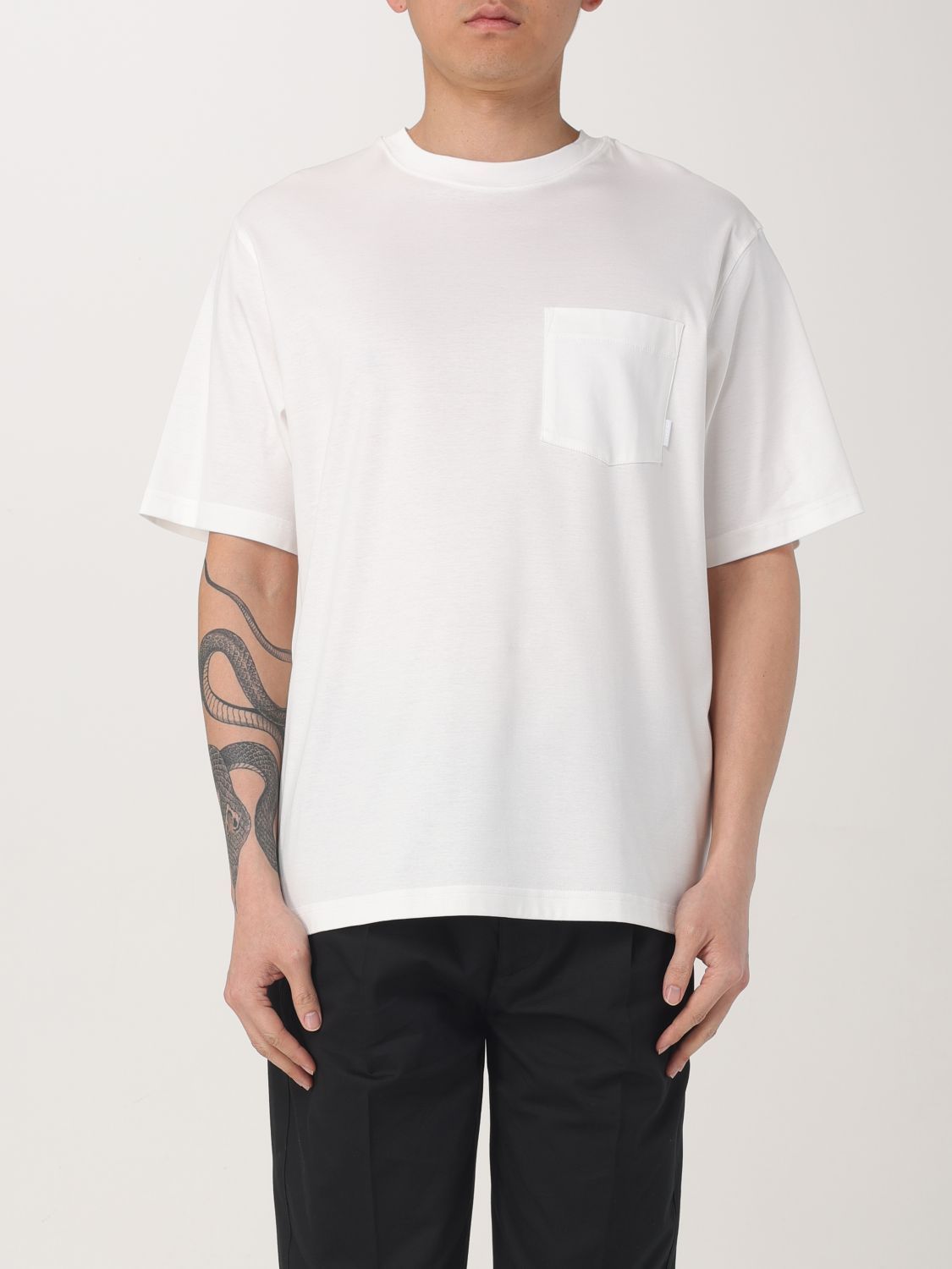 Tシャツ・カットソー LARDINI Men T-shirt White ESLTMC57ES64052 100