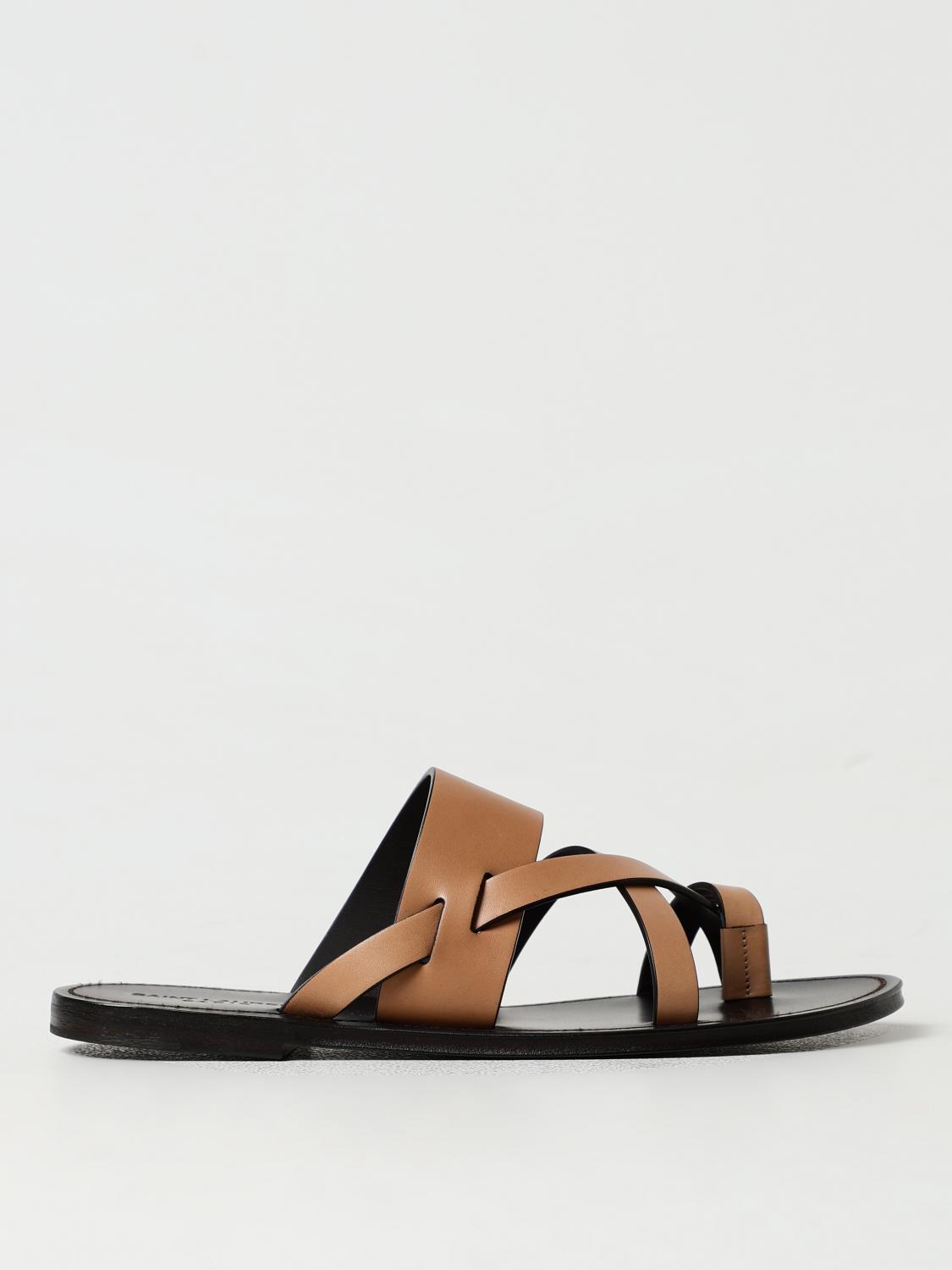 サンダル SAINT LAURENT Men Sandals Leather 671904AAAM4 7052