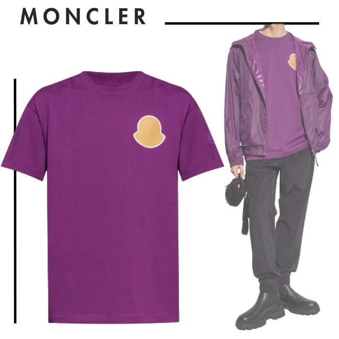 MONCLER モンクレール●国内未掲載●パープル プリントTシャツ