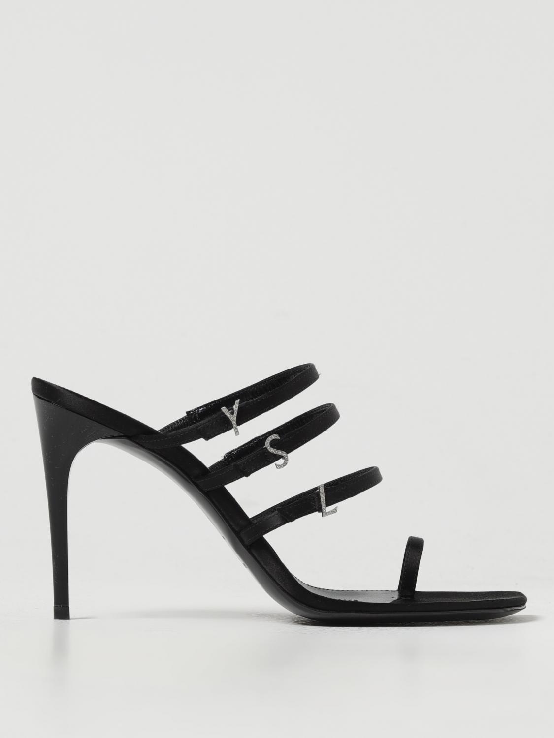 シューズ・サンダルその他 SAINT LAURENT Woman Heeled sandals Black 7752149QNAG 1000