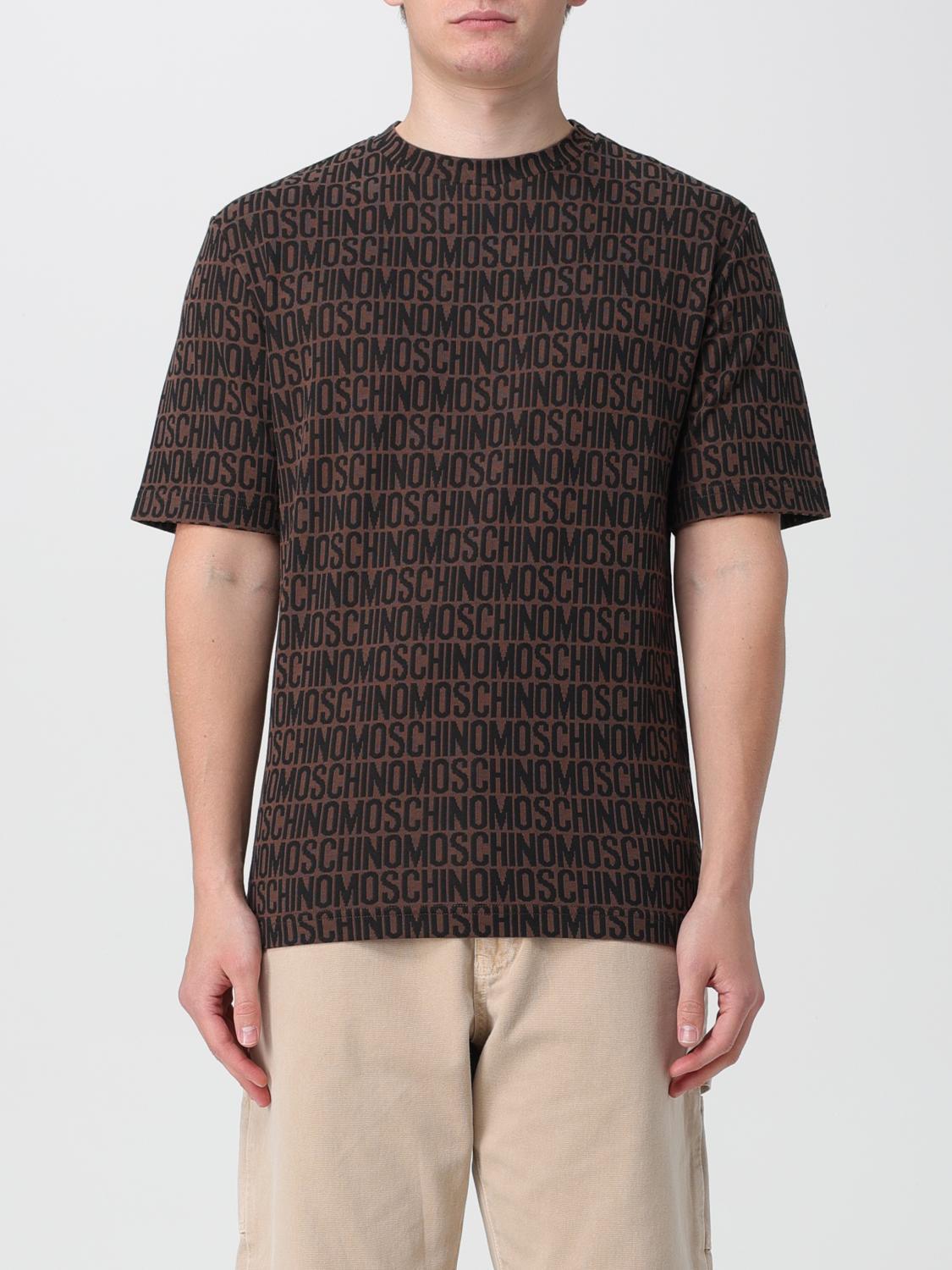 Tシャツ・カットソー MOSCHINO COUTURE Men T-shirt Brown 07027645 1103