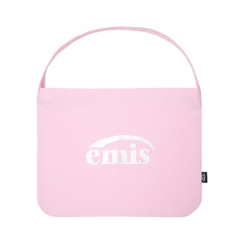 ☆EMIS☆ SILVER LOGO ECO BAGPINK