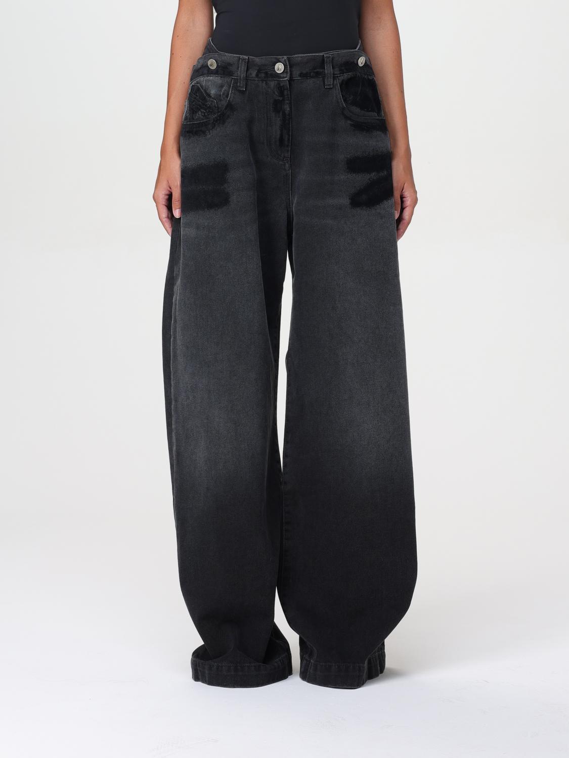デニム・ジーパン THE ATTICO Woman Jeans Black 248WCP190D075 100