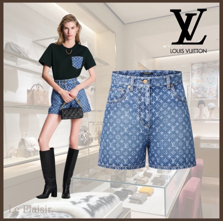 デニム×日本未入荷♡LV 《モノグラム デニムショーツ》