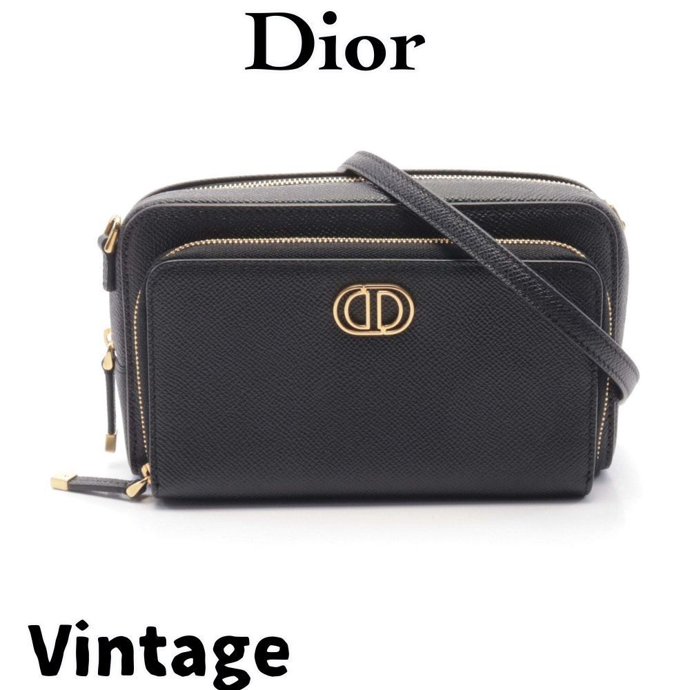 【ヴィンテージ】Rank:S☆Dior BLACK ショルダーバック 965470