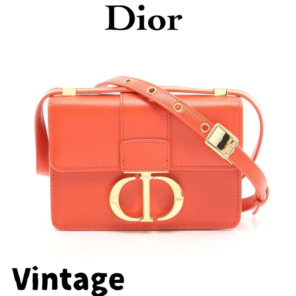 【ヴィンテージ】Rank:A☆Dior ORANGE MONTAIGNE MICRO 964936
