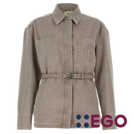 FENDI Jacket レディース グレー ジャケット FENDI - FENDI グレーウールジャケットの通販 by yuppp