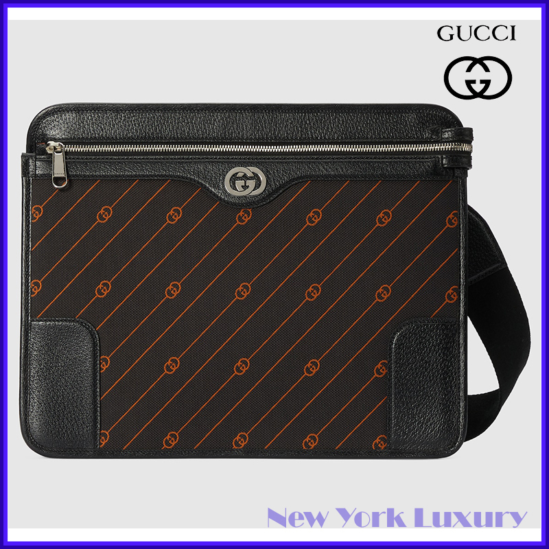 Gucci★Unisex Interlocking Medium GG Messenger Bag/clutch