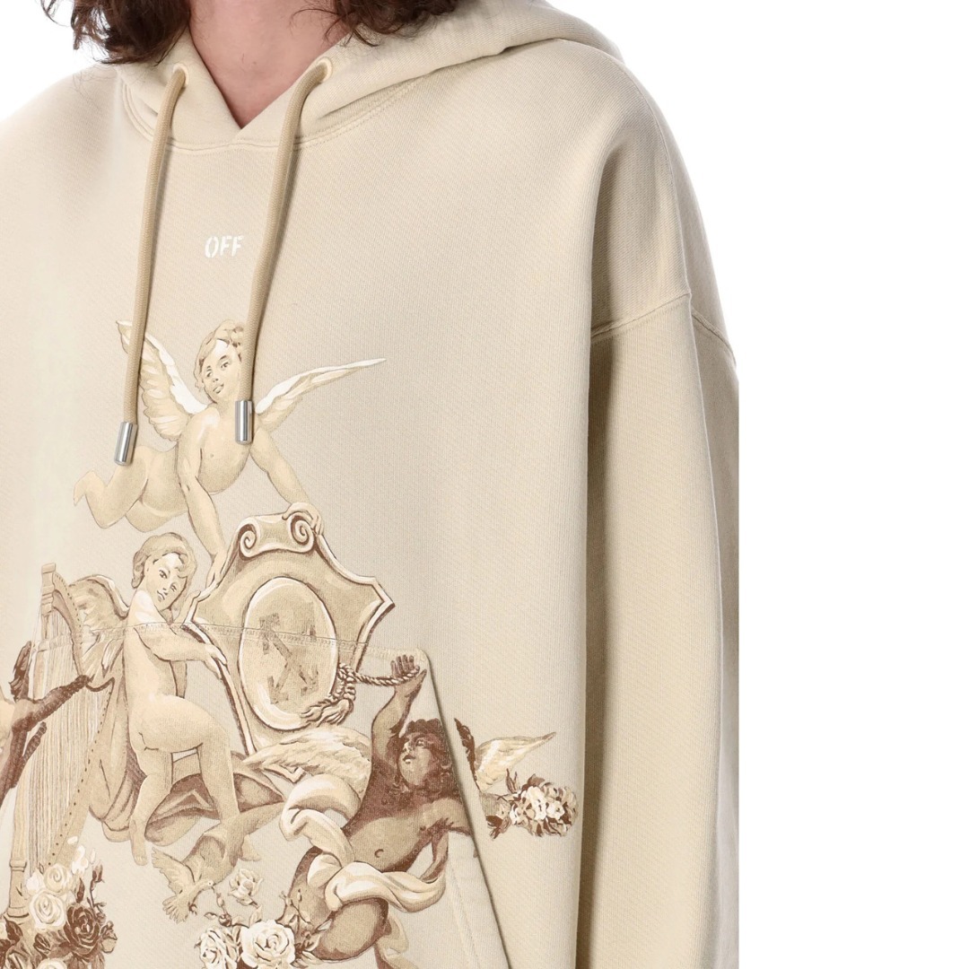 BALMAIN グラフィックプリントドローストリングフーディ Balmain Paris プリント フーディー - Men | BALMAIN
