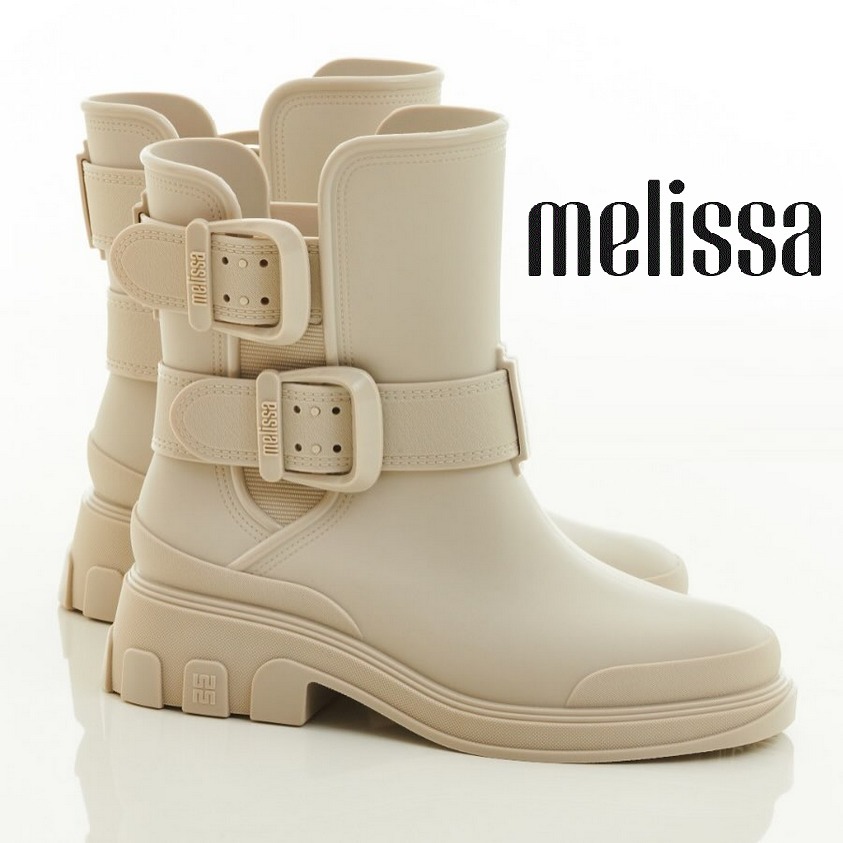 Melissa追跡付/送料込 オールシーズンOK エンジニアレインブーツ
