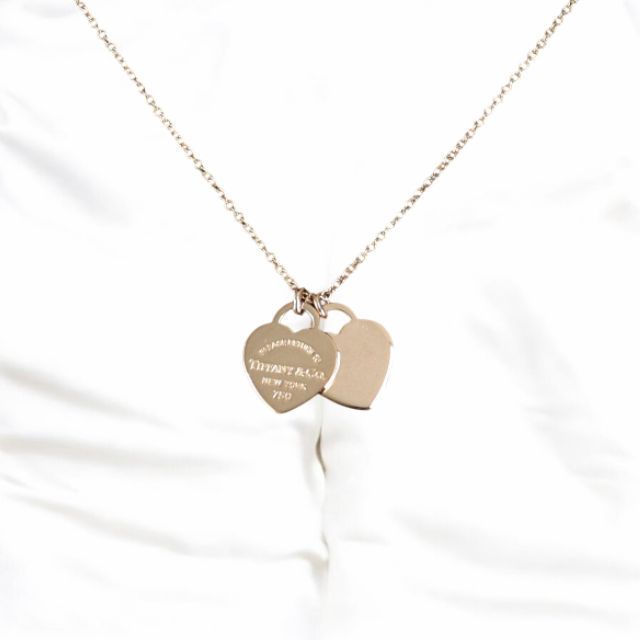 Tiffany & Co* リターントゥ ダブルハート ネックレス
