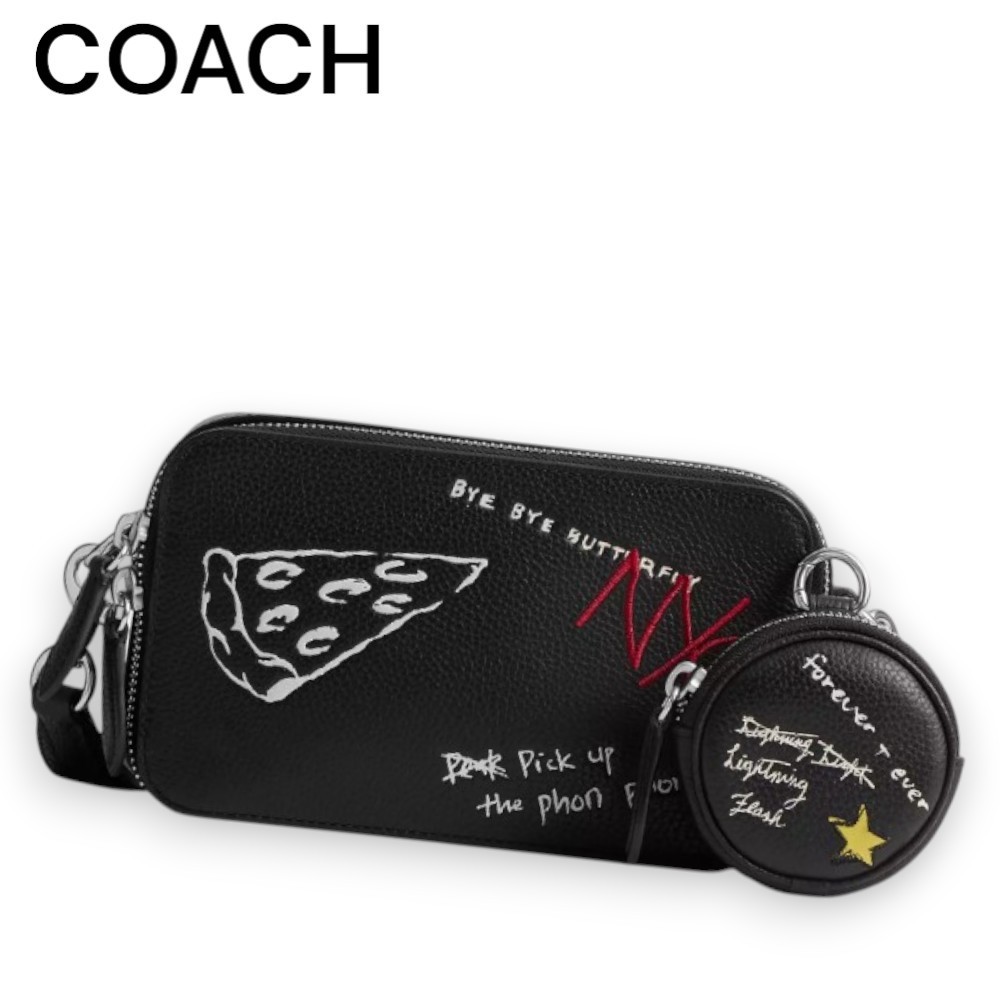 【Coach】スケッチプリント Charter スリムクロスボディバッグ
