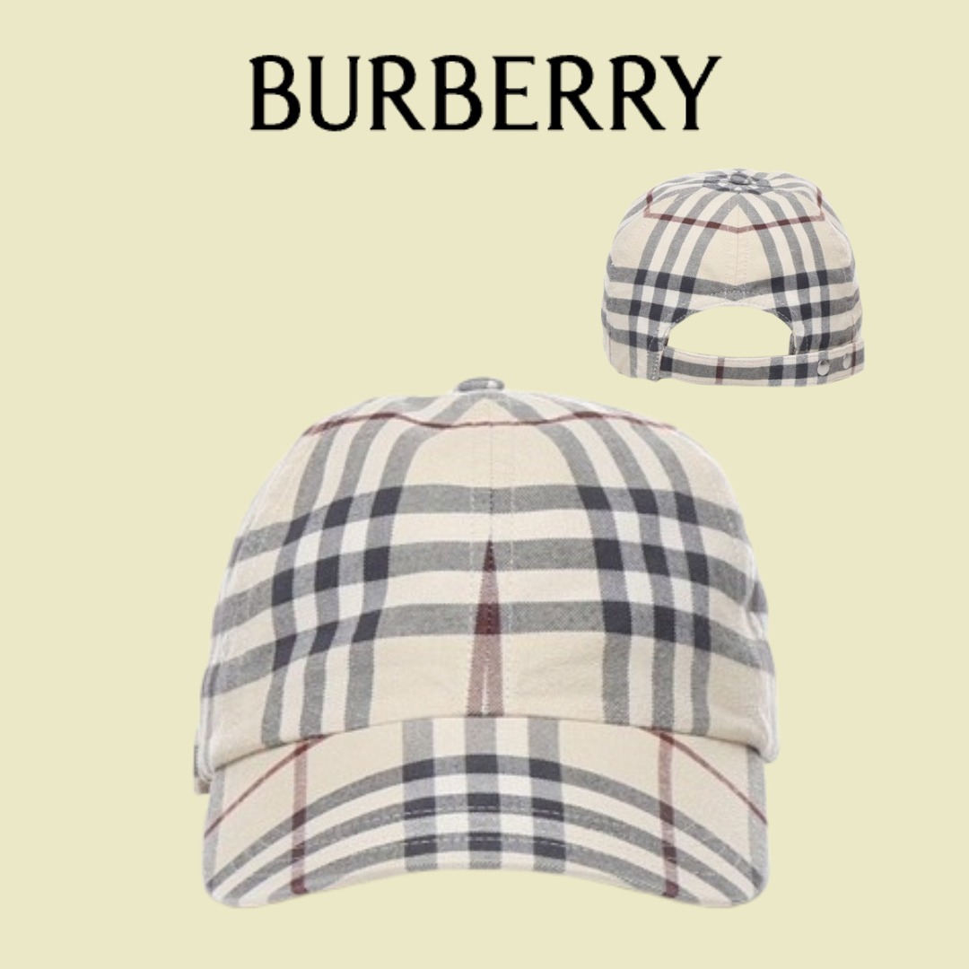 Burberry バーバリーカーブピーク ベースボール キャップ