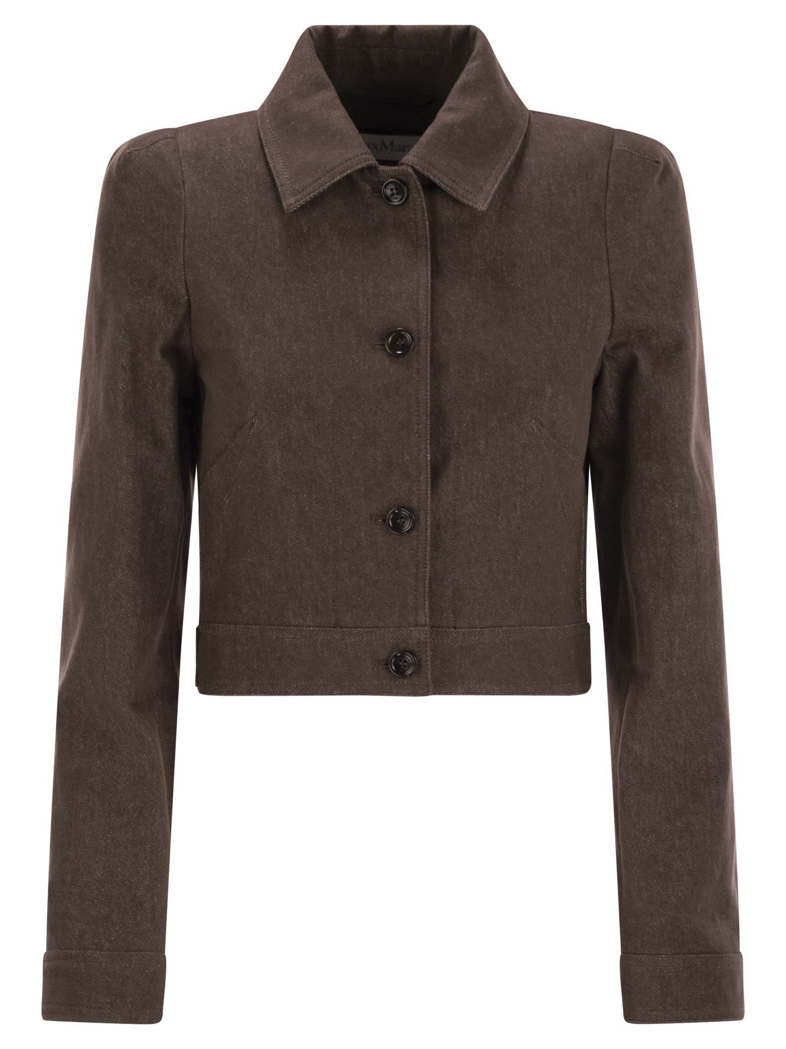 スーツ Max Mara CARPA - Denim-effect crop jacket