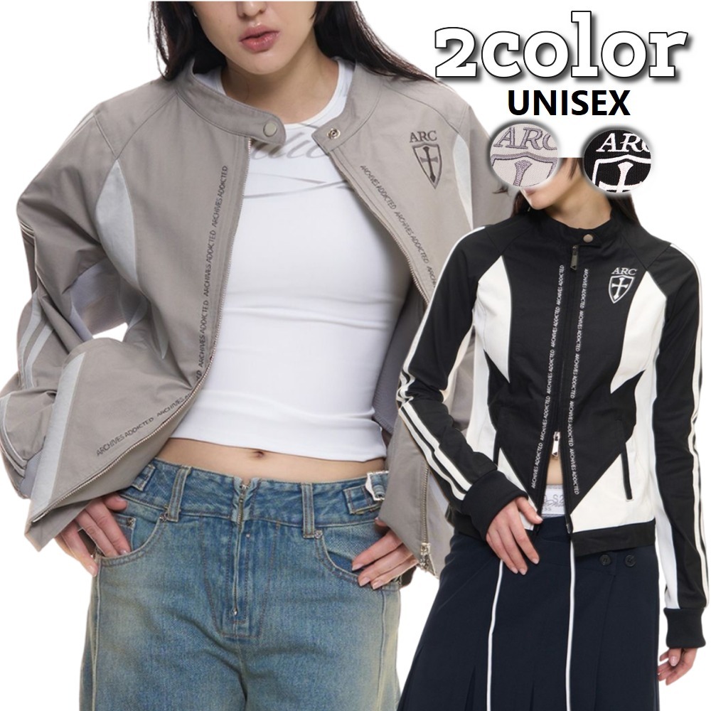 2000ARCHIVES★韓国★人気★ UNISEX ARC RACING JACKET 男女兼用