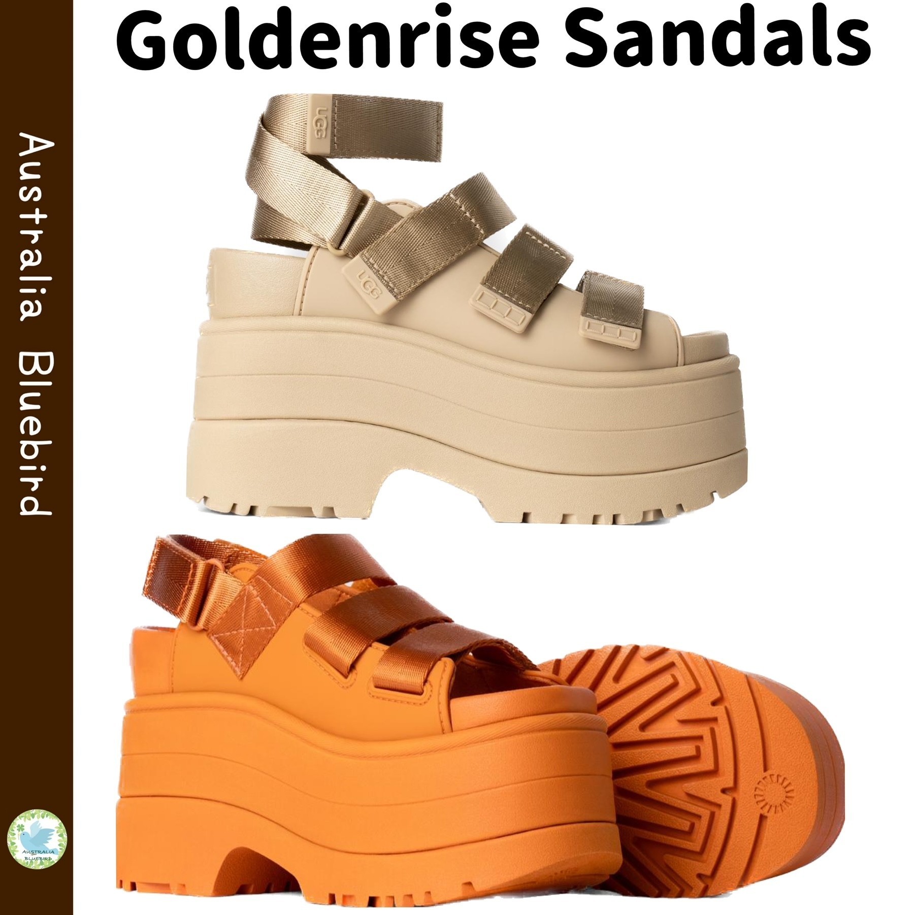 関税込み★UGG★GoldenRise 厚底プラットフォームサンダル 3WAY
