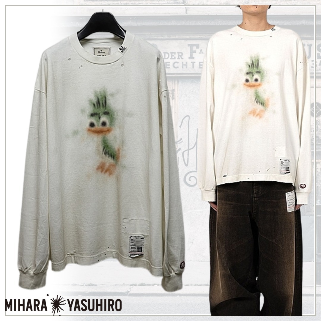 大人気【Maison MIHARA YASUHIRO】 レオンプリント 長袖Tシャツ