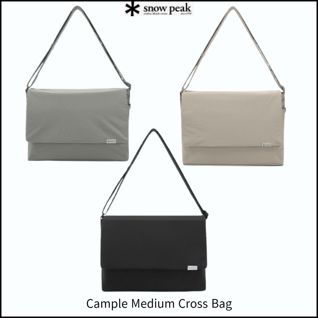 SNOWPEAK■Cample Medium Cross Bag■送料込