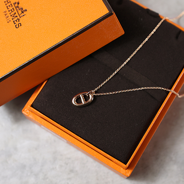 HERMES ネックレス Farandole シェーヌダンクル K18PG H108615B