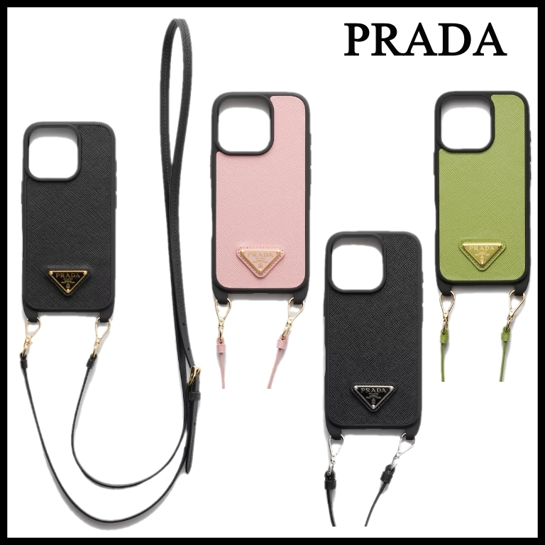 PRADA】サフィアーノレザー iPhone 16 Pro/16 Pro Max用ケース