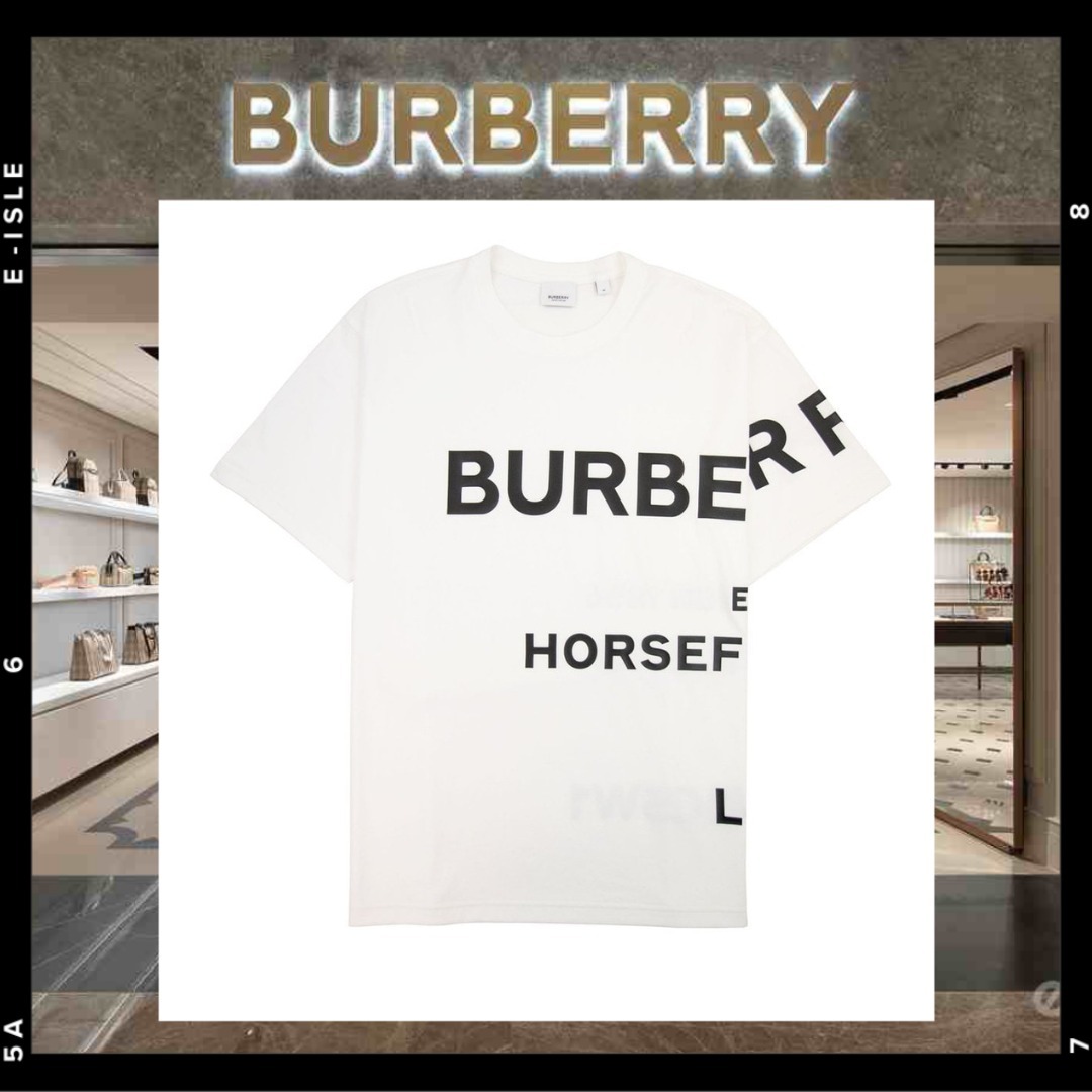 希少【Burberry】ハールフォード ロゴ オーバーサイズ Tシャツ