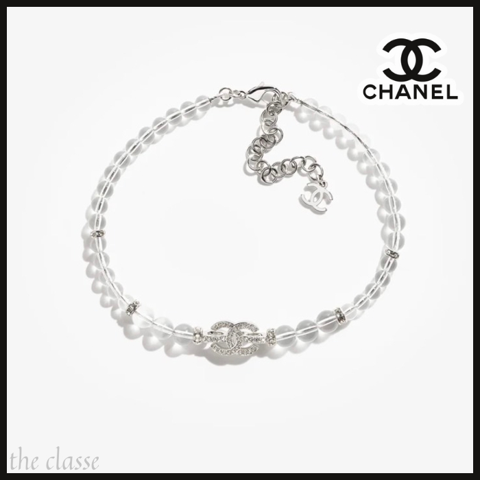 【手首に輝きをプラス☆】CHANEL クリスタルCCロゴ ブレスレット