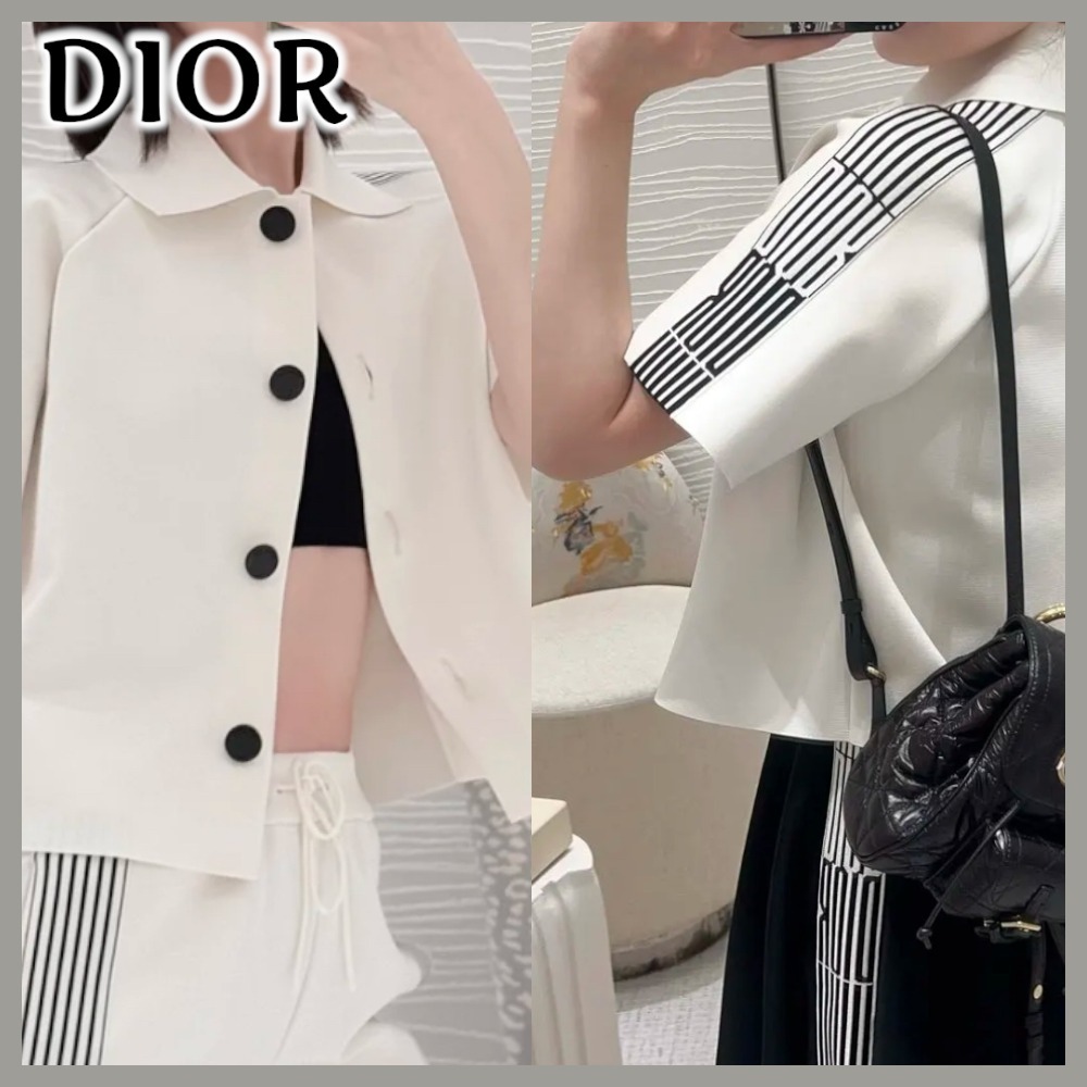 【爽やかな印象☆】Dior クロップド ジャケット