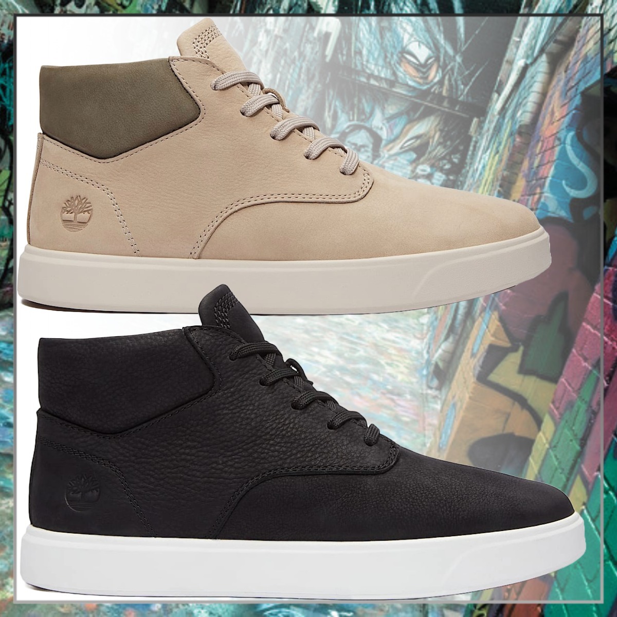 カジュアル【Timberland】Emerson ミッドレースアップスニーカー