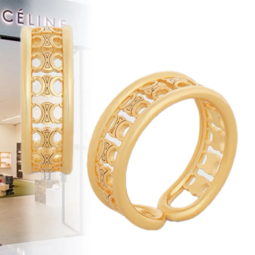 【すぐ届く/トリオンフが沢山で可愛い♪】CELINE 指輪 リング