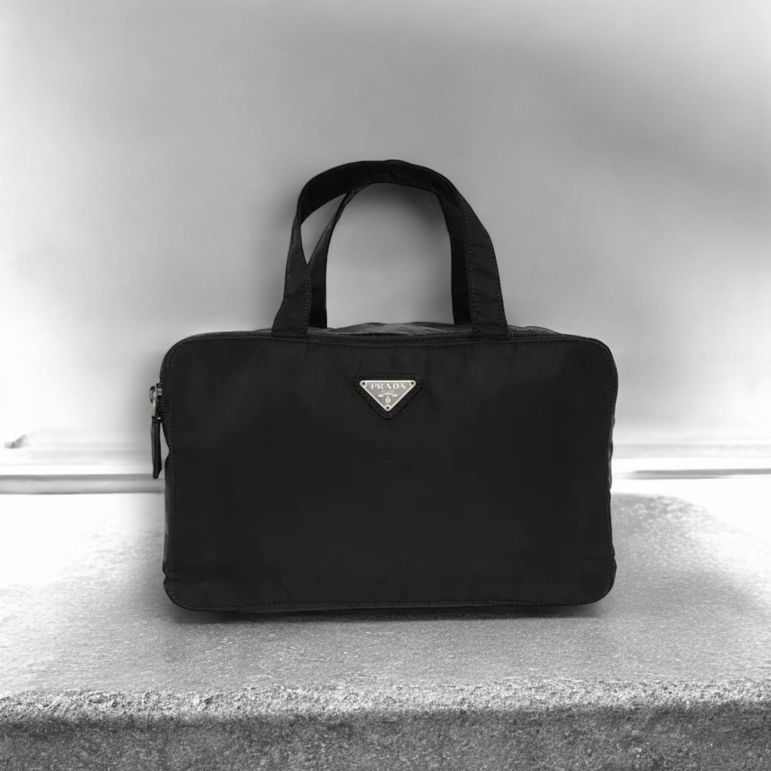 VINTAGE●PRADA●プラダ ナイロントートバッグ ブラック