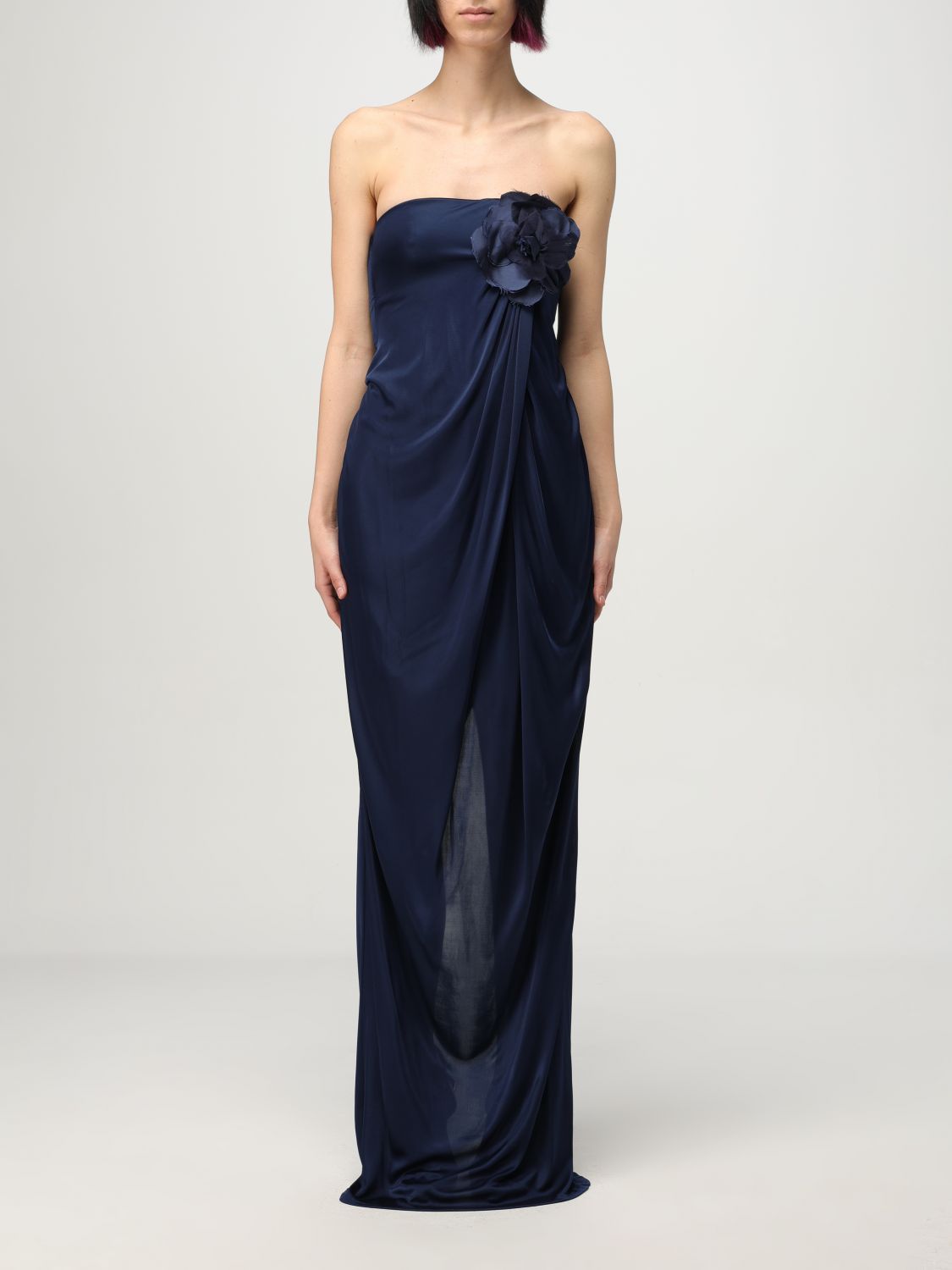 ワンピース ELISABETTA FRANCHI Woman Dress Blue ABR375 DC8