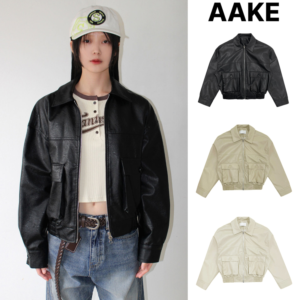 【AAKE】SQUARE POCKET LEATHER JP