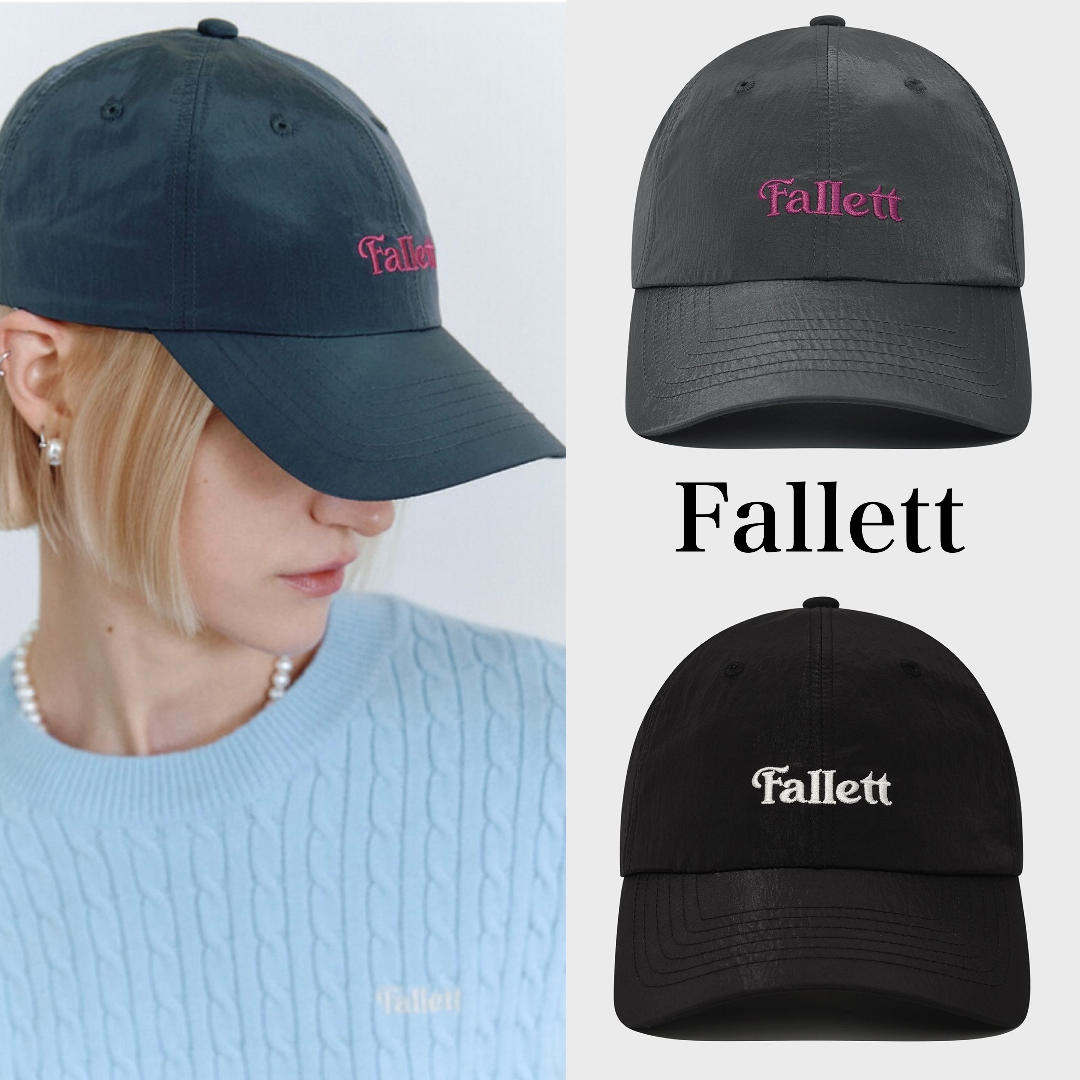 【Fallett】Nylon Story Logo Ball Cap