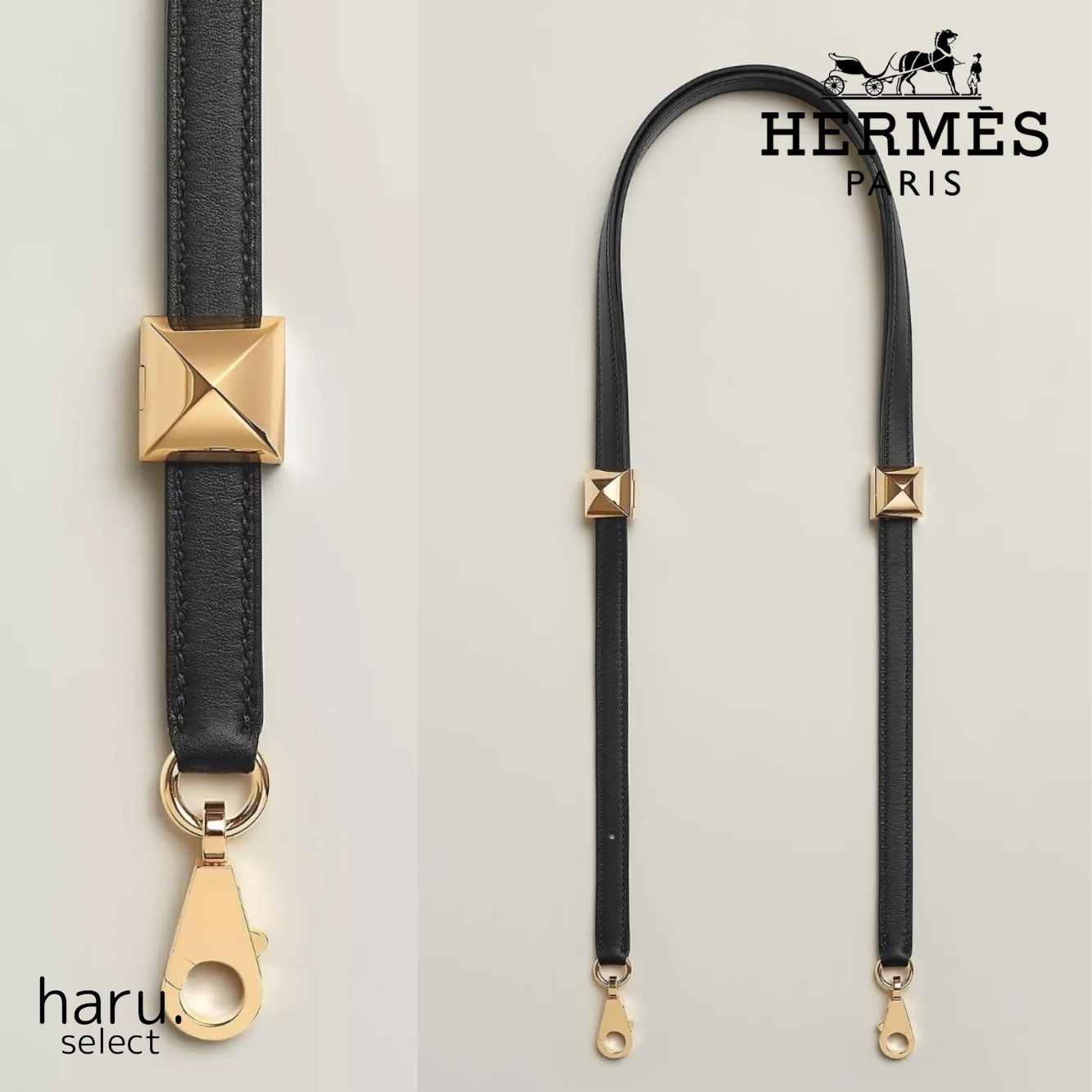 バッグに♪おしゃれ【HERMES】Schulterriemen Clou Medor
