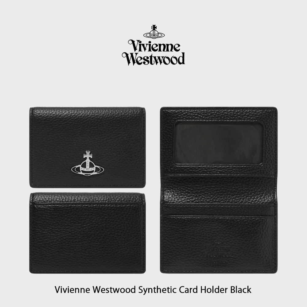 【Vivienne Westwood】 Synthetic Card Holder Black