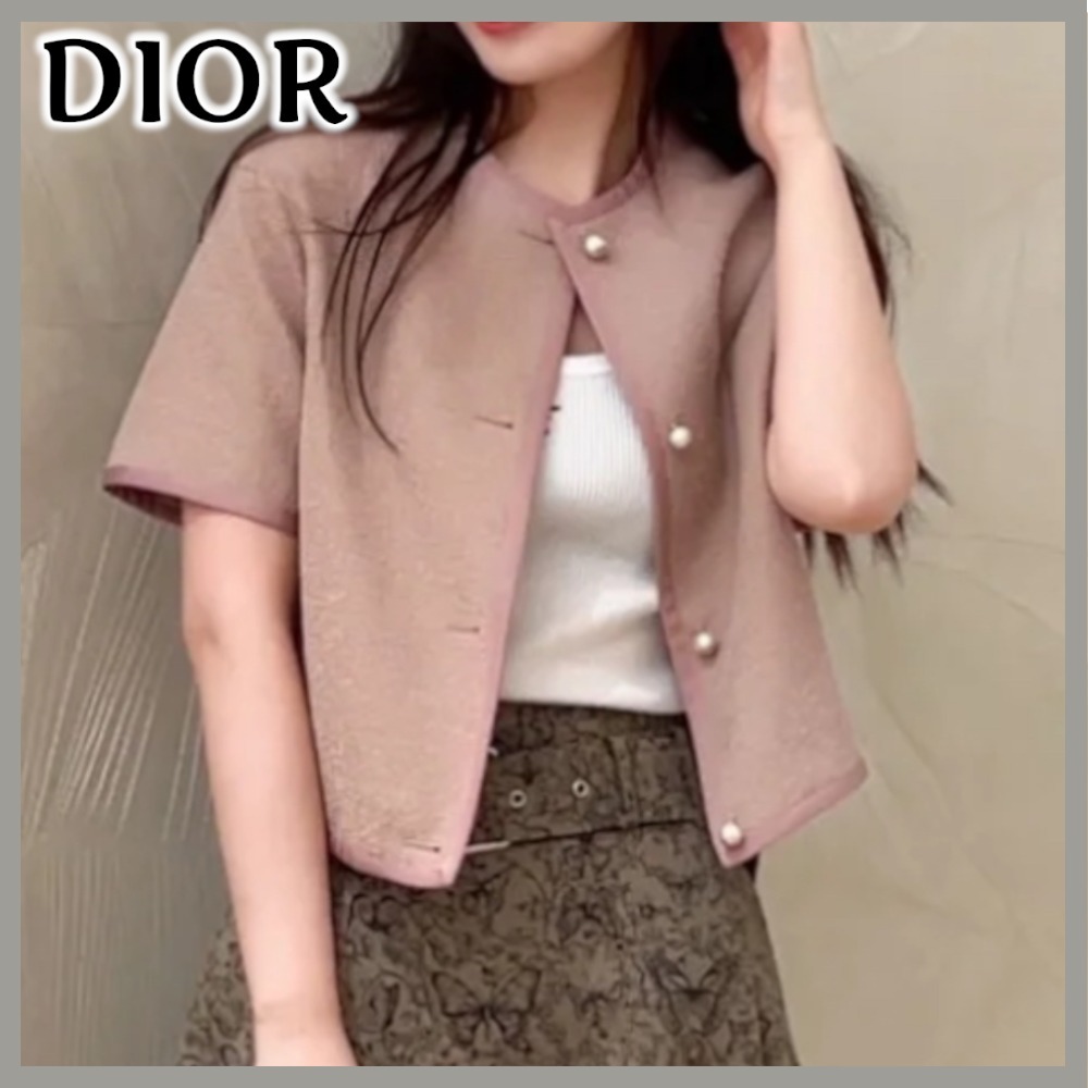 【気品漂う美しいシルエット☆】Dior クロップドジャケット