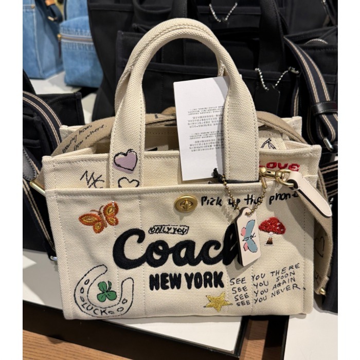 COACH】スケッチ プリント ☆ カーゴ トートバッグ 26 (Coach