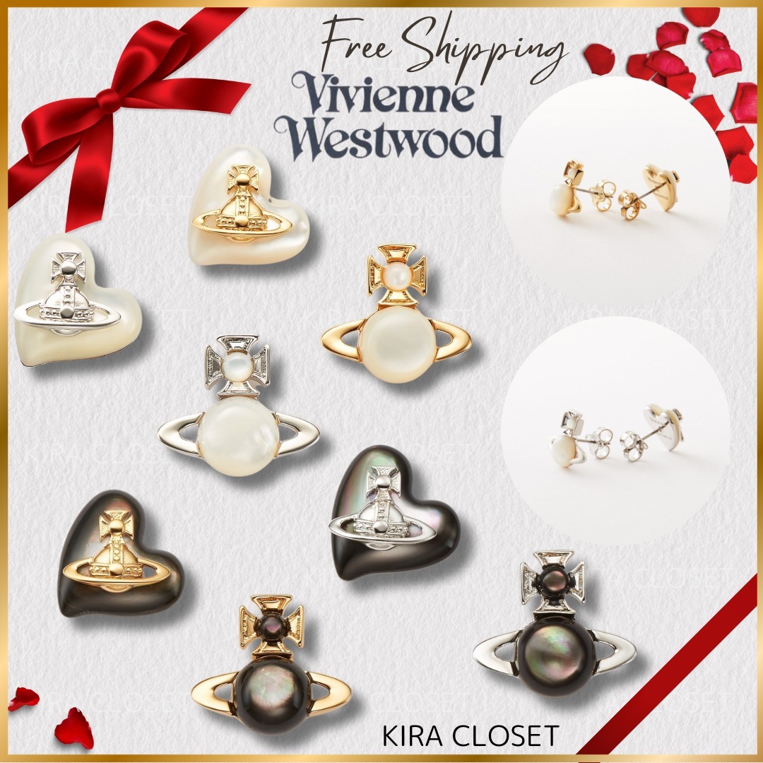 すぐ届く Vivienne Westwood【ギフトにも♪】ハート ORB ピアス
