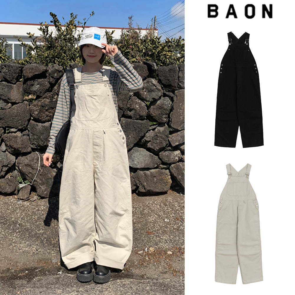 【BAON】[unisex] Raiku Work Overall Cotton Pants
