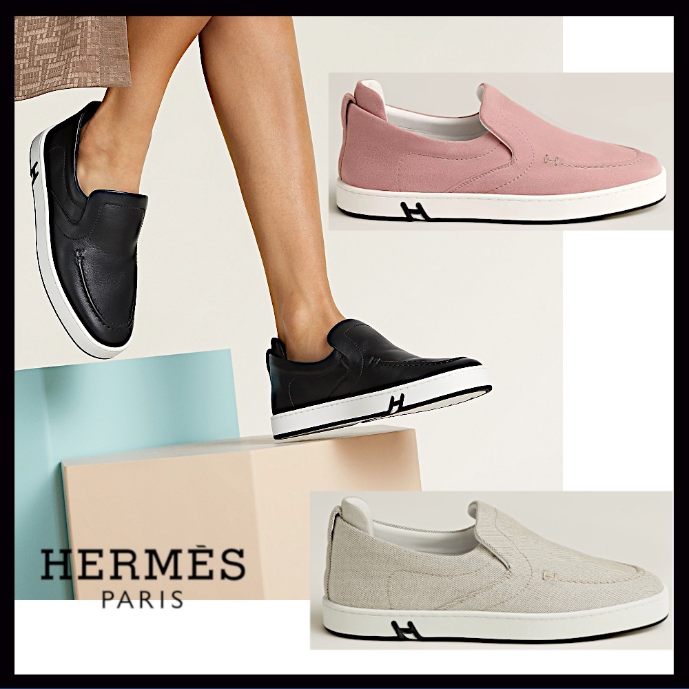 【HERMES 】リラックススタイルに◎キディスリッポン スニーカー