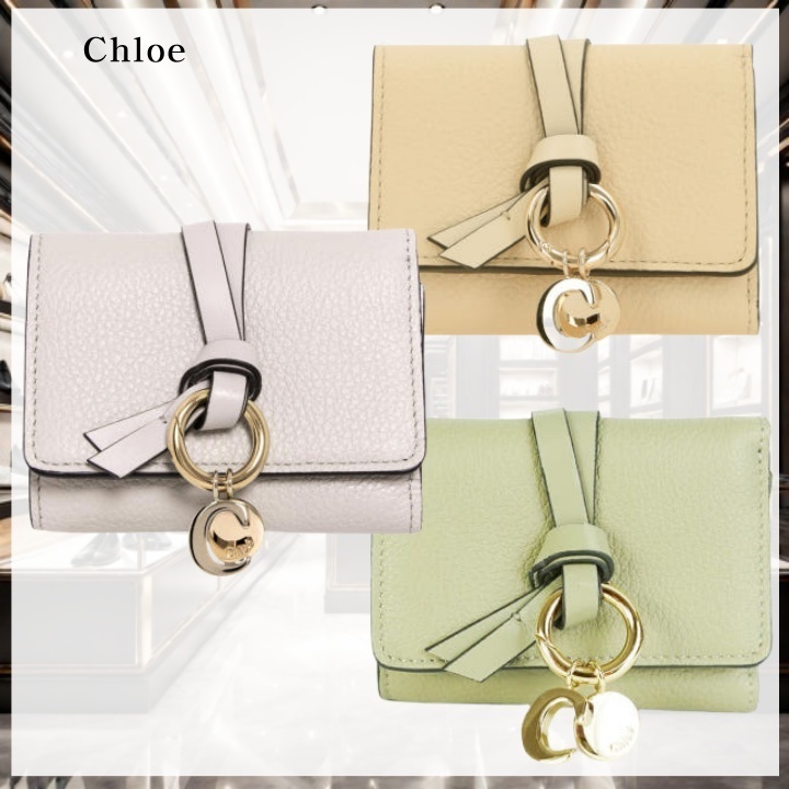 【Chloe】アルファベットロゴ 3つ折り財布 ミニコンパクト財布