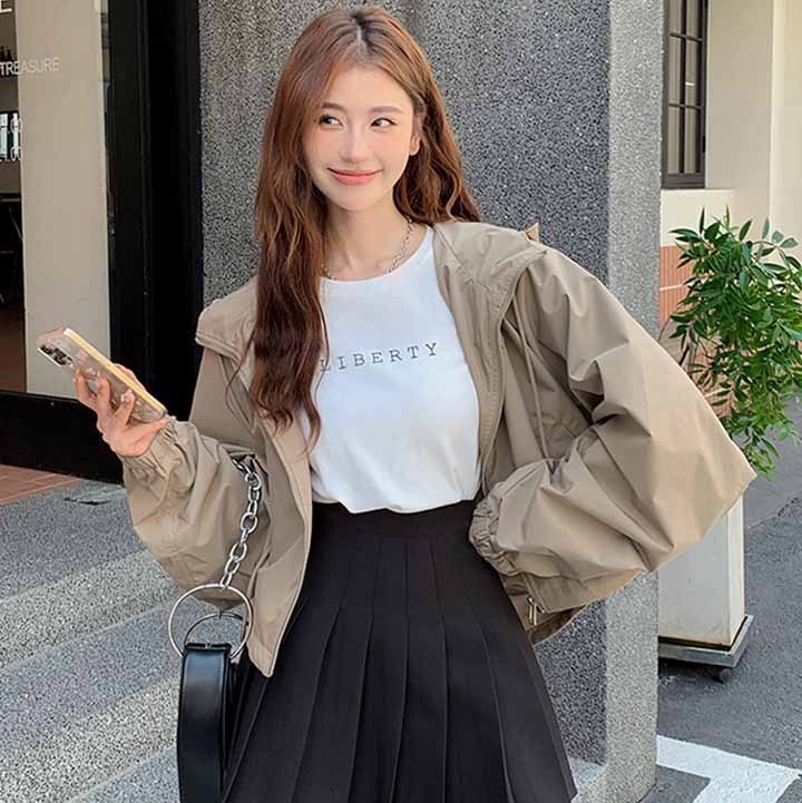 ライトアウター レディース コート ブルゾン フード 春 おしゃれ