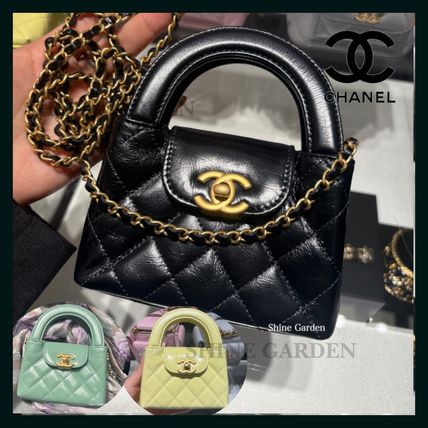 【差し色イエロー】CHANEL ミニショッピングバッグ*ケリー ケリー イエロー（黄色）系 CHANEL(シャネル) バッグ・カバン