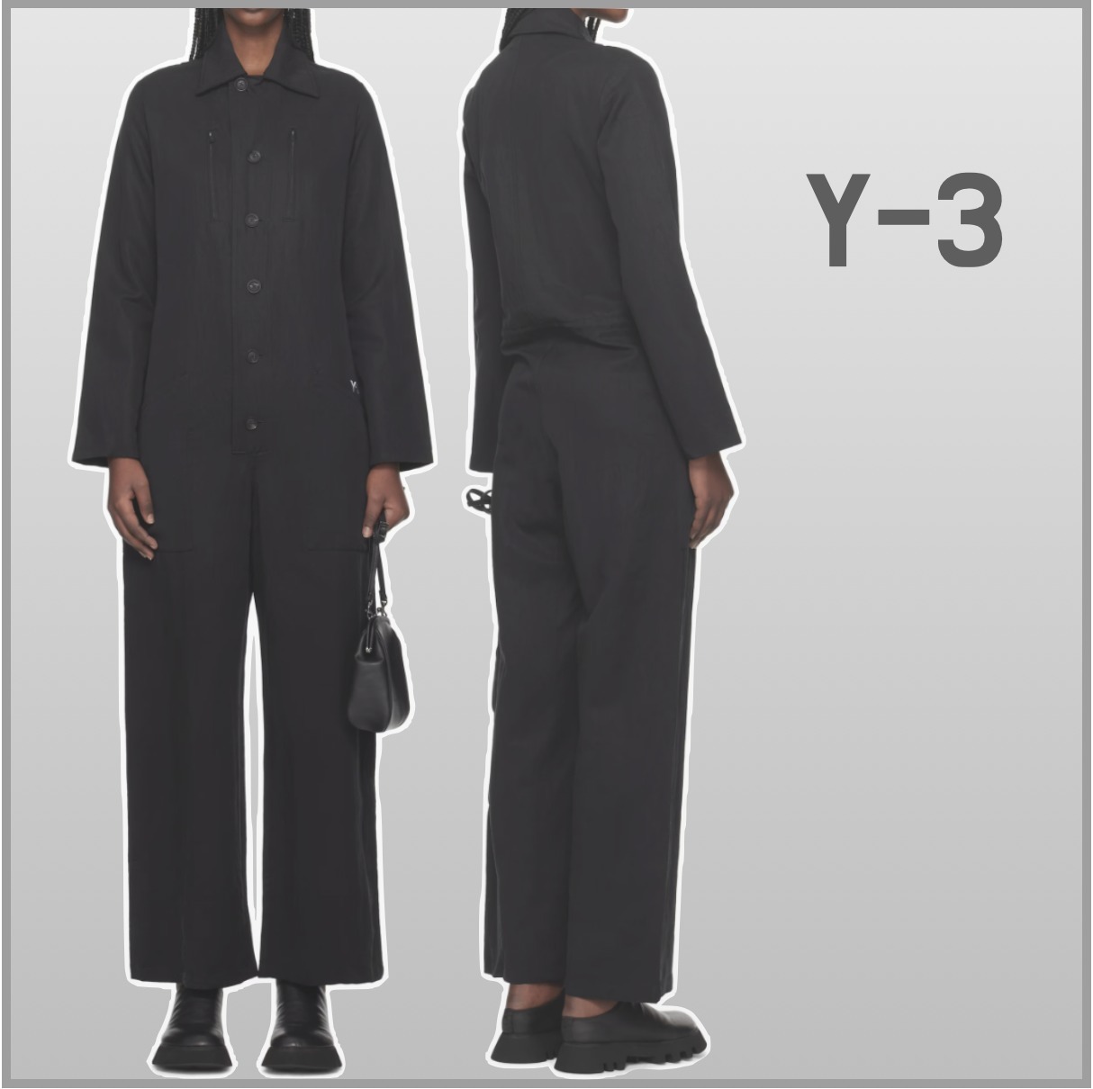 【Y-3】 レディース ジャンプ スーツ ナイロン 国内発送